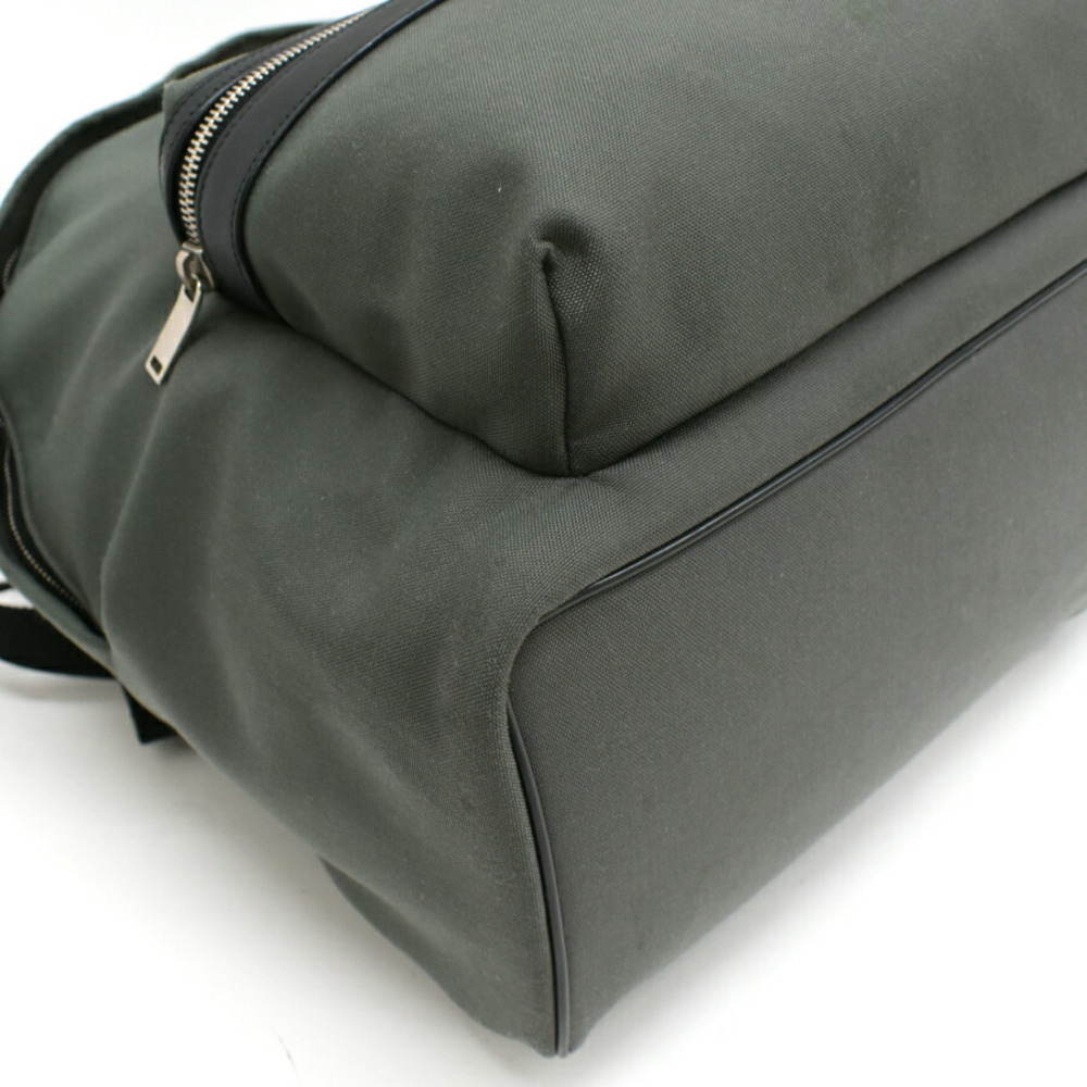 Saint Laurent YSL Paris City Backpack Moss Green Canvas - Picture 6 of 9